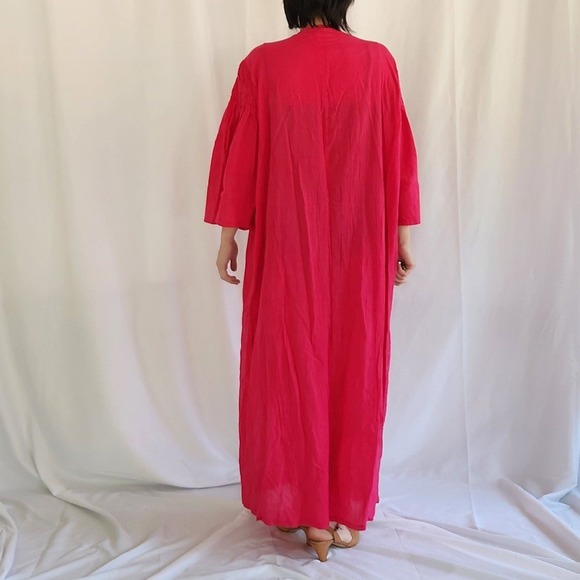 70s Fuschia Caftan - Picture 4 of 5